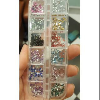 Đá lẫn màu móng nail size 6