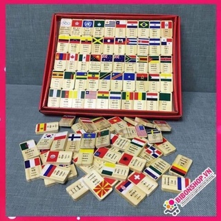 Domino cờ gỗ 100 quốc gia