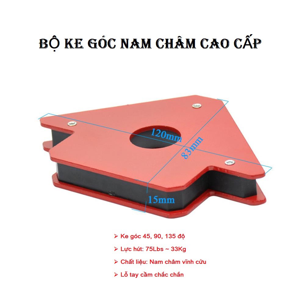 𝑩𝑨̉𝑶 𝑯𝑨̀𝑵𝑯 𝑻𝑹𝑶̣𝑵 Đ𝑶̛̀𝑰  Nam châm ke góc vuông - Ke góc nam châm loại lực hút 12kg 22kg 33kg