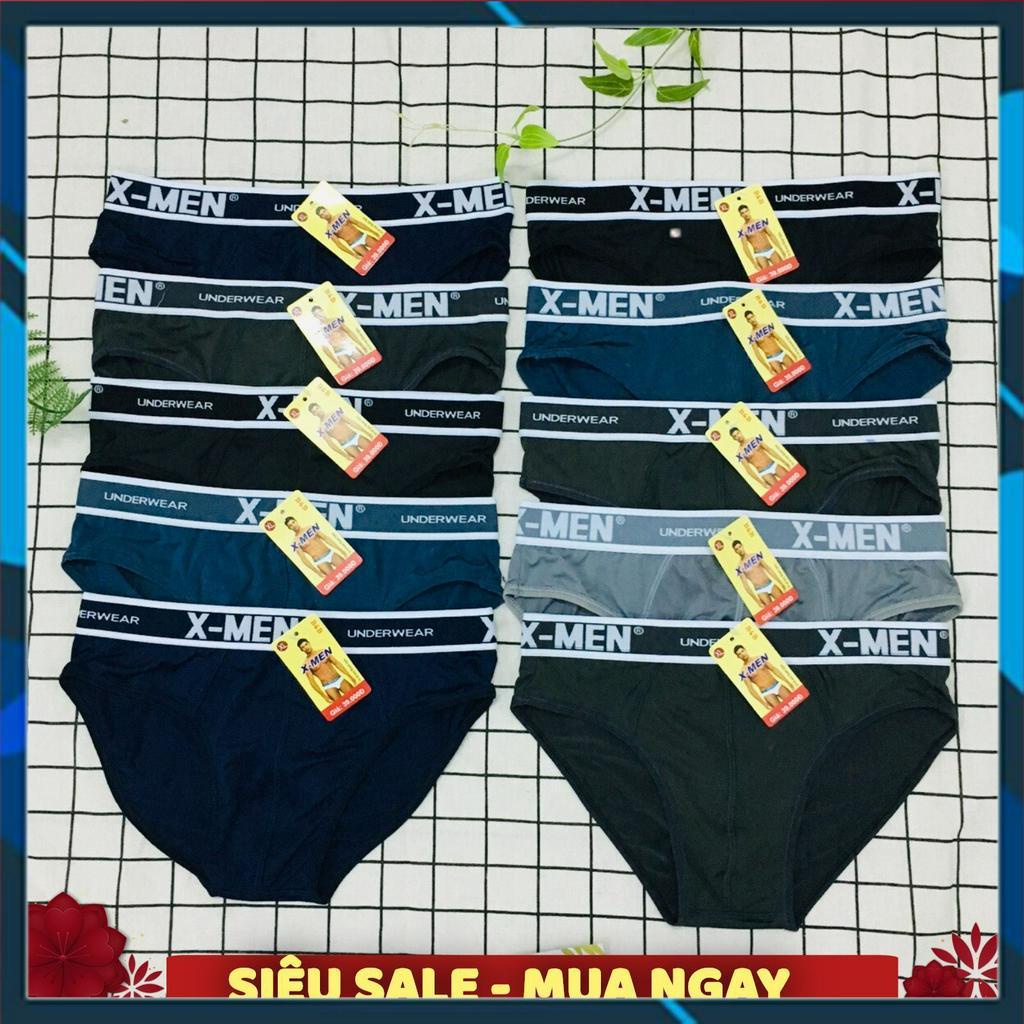 COMBO 10 Quần Lót Nam - Quần xì Nam Thun Lạnh Cao cấp X.men hàng xuất