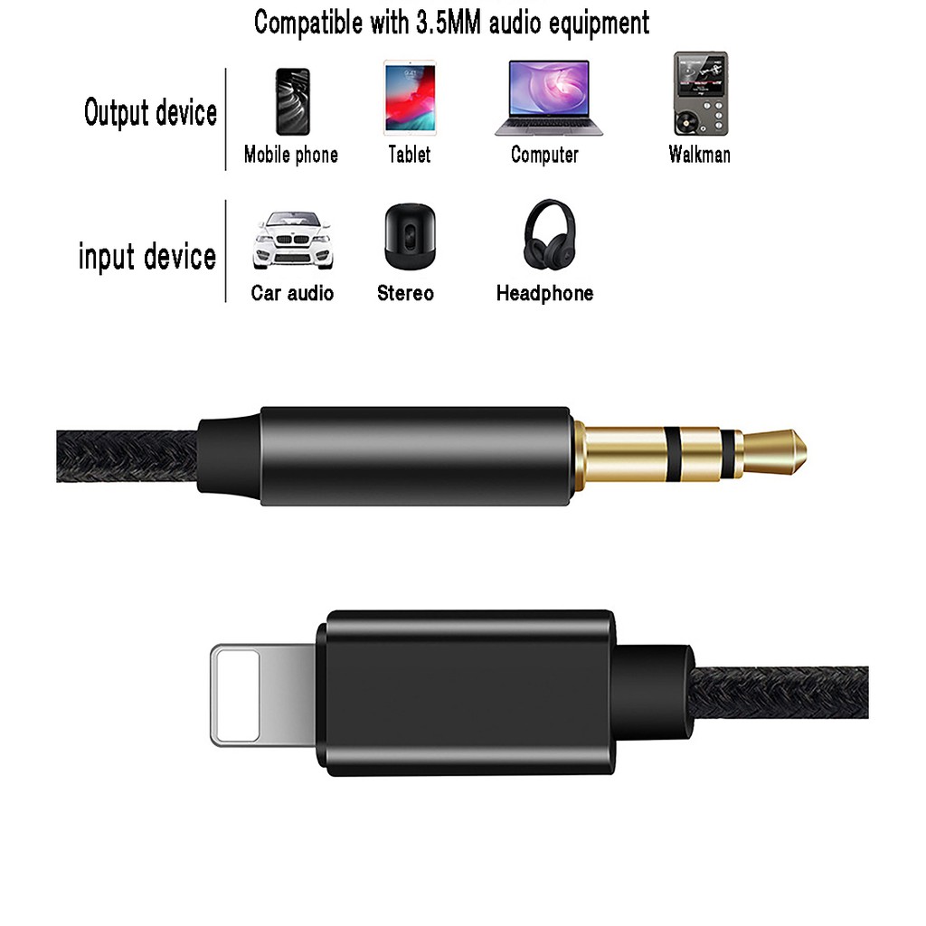 iPhone lightning to 3.5MM audio adapter cable