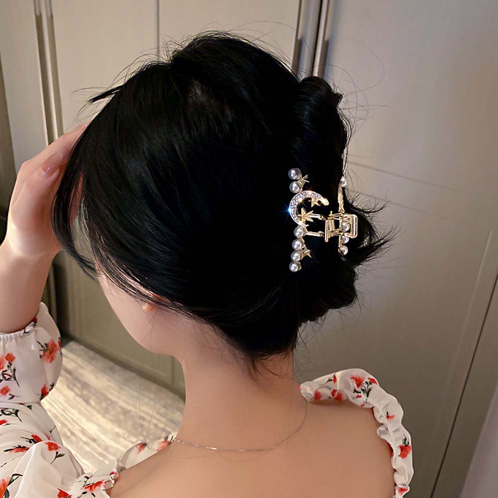 Kẹp Tóc Hợp Kim Đính Ngọc Trai Giả Thời Trang Hàn Quốc Cho Nữ