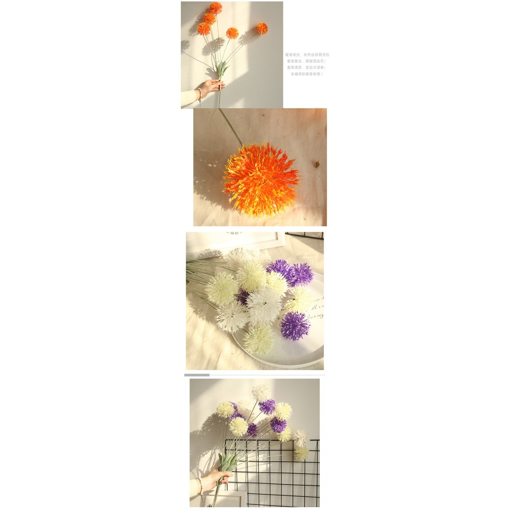 [SP YÊU THÍCH] Cành Bồ Công Anh nhập khẩu cao cấp hoa lụa trang trí decor hoa cô dâu
