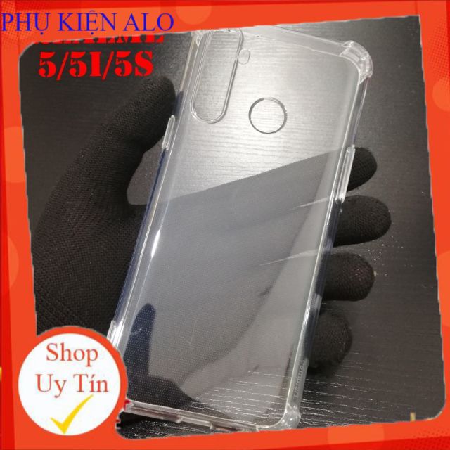 Ốp Lưng Realme 5/5i/5s/6i Dẻo Trong Suốt Chống Sốc Có Gù