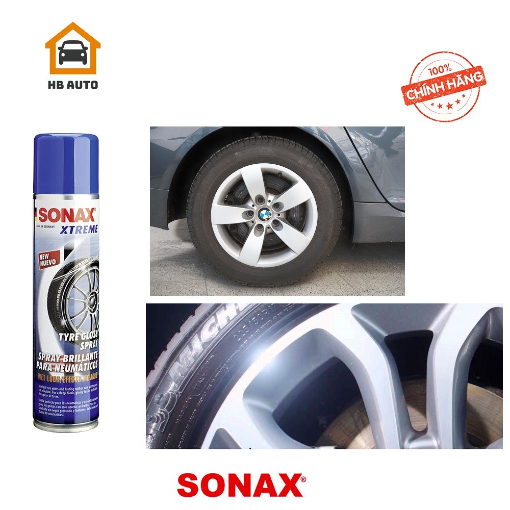 Chai Xịt Bảo Dưỡng Lốp Vỏ XTREME Dạng Phun Và Tạo Hiệu Ứng Ướt SONAX 235300