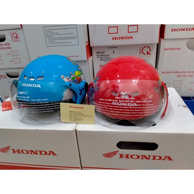 Mũ Bảo Hiểm Trẻ Em Có Kính Chính Hãng Honda