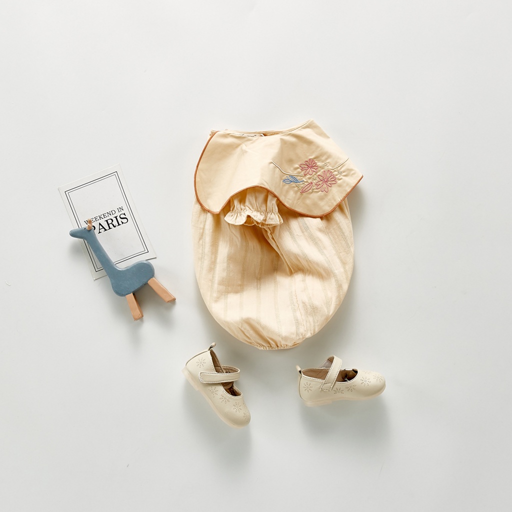 Đồ Áo Liền Quần Cổ Vuông Cho Bé Mới Sinh