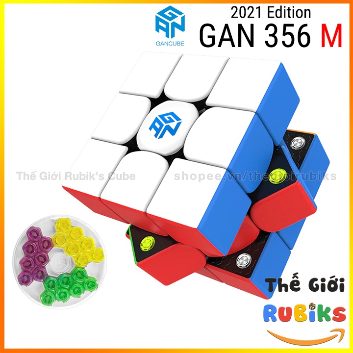 🔥Siêu phẩm 2020🔥 Rubik GAN 356 M Nam Châm. Rubik 3x3 GAN 356 M Lite, Standard kèm GES.