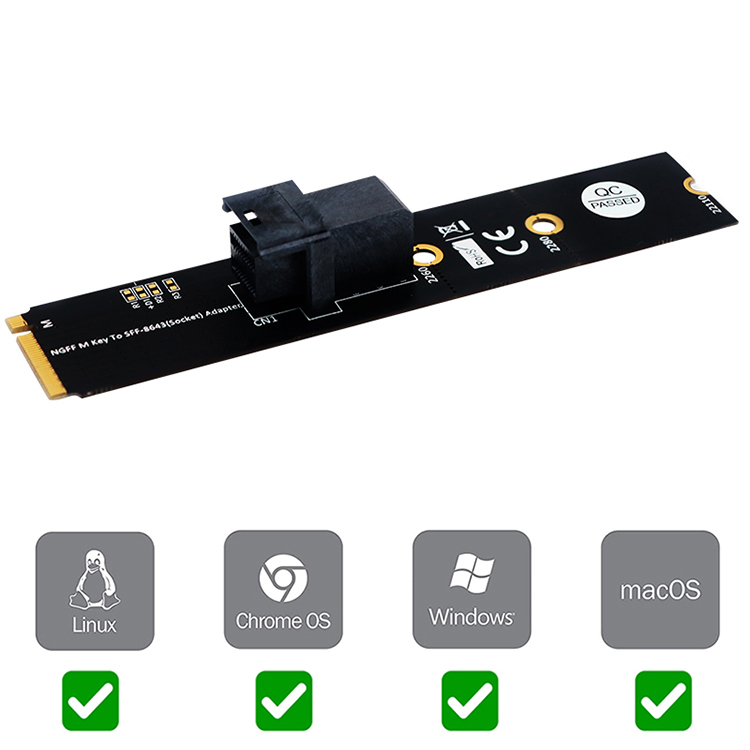 Thẻ Chuyển Đổi Ngff M.2 M Key Sang Sff-8643 Sang M Sff Nvme | BigBuy360 - bigbuy360.vn