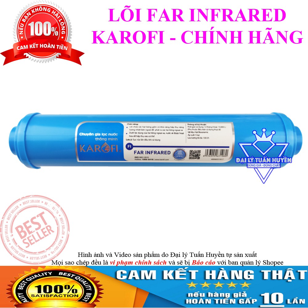 Trọn bộ Combo 9 lõi lọc nước Karofi chính hãng 123456789