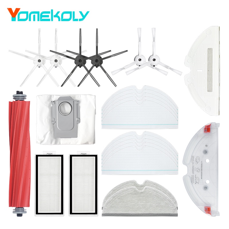Giá Đỡ Cây Lau Nhà Chính + Chổi Cuộn Thay Thế Dùng Một Lần Cho Xiaomi Mijia Roborock Q7 MAX / T