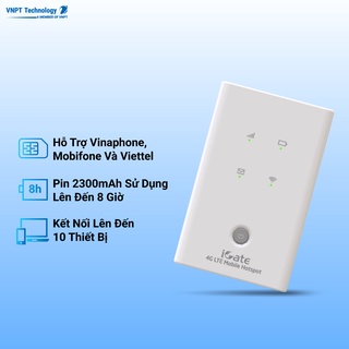 Mua Bộ Phát Wifi Di Động VNPT Technology 3G/4G LTE Mobile Hotspot 150Mbps Pin sạc 2300mAh iGate MR4G-11D