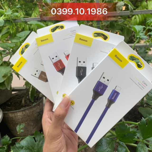 Cáp sạc bọc dù siêu bền chính hãng Baseus ( 120cm, 180cm ,300m)