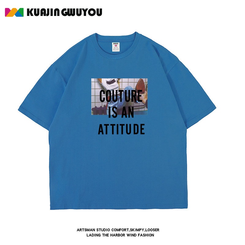 Áo Thun Tay Ngắn Cổ Tròn Dáng Rộng Thời Trang Mùa Hè Cho Nam Size M-8XL