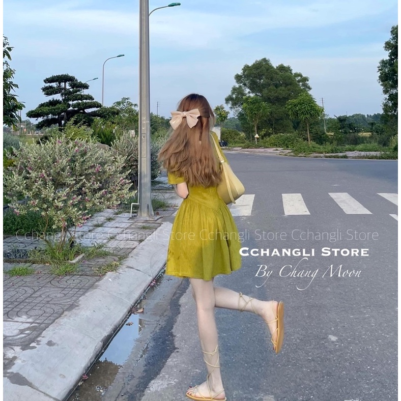 Đầm - Váy đuôi cá tôn eo cổ tròn Quảng Châu cao cấp