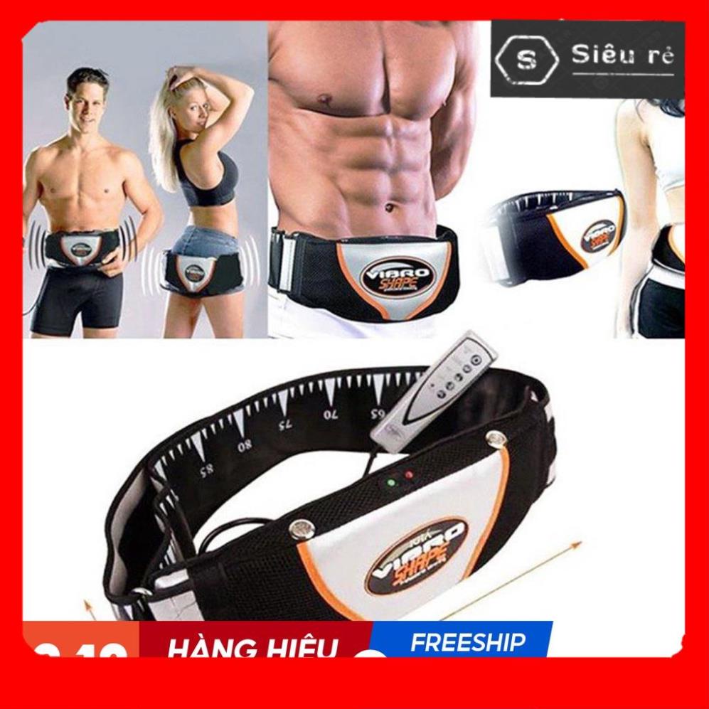 Đai Massage rung nóng hồng ngoại Vibro Shape - Giảm Eo - Săn Chắc - BH12T (PD210269)