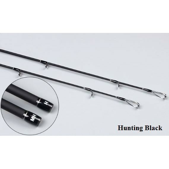 alo alo helo [xả kho] Cần Câu lure 2 ngọn máy đứng/ máy ngang Hunting Black