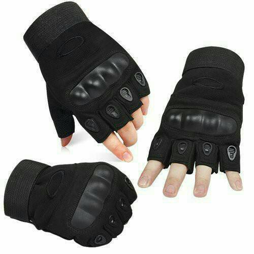 Găng Tay đi xe máy có gù chiến thuật Ngón Cụt (Loại 1 - Xịn)