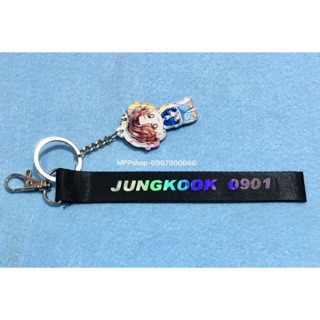 Móc nametag phản quang JUNGKOOK - BTS kèm movs mica chibi