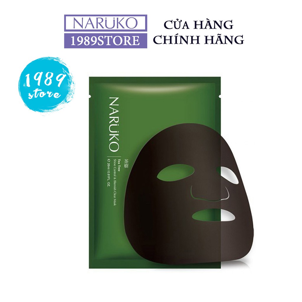 Miếng Lẻ Mặt Nạ NARUKO Tràm Trà Kiểm Soát Dầu & Mụn Bản Đài - 1989store Phân Phối Chính Hãng | BigBuy360 - bigbuy360.vn