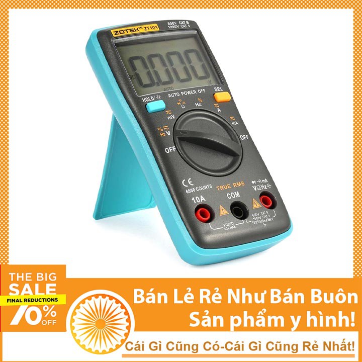 Đồng Hồ Đo Điện Vạn Năng ZT101 Kỹ Thuật Số Chuyên Dụng
