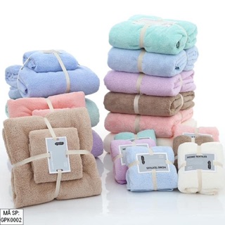 Set khăn tắm + khăn mặt cao cấp