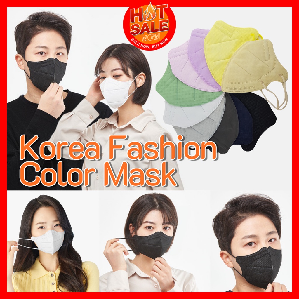 [Mẫu mới] Color Fashion Korean 2D Mask - Khẩu trang 4 lớp chính hãng Hàn Quốc