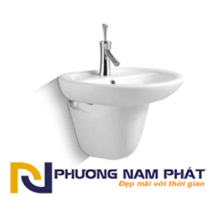 Bộ Chậu Rửa Mặt Lavabo có Chân Treo Hàng Kassani 311 Nhập Thái Lan Men NANO LOẠI 1