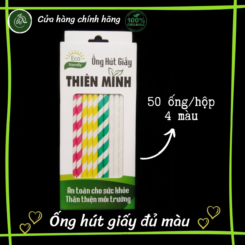 [RẺ VÔ ĐỊCH] Ống hút giấy đủ màu, phi 6, hàng chính hãng, giá tốt nhất thị trường