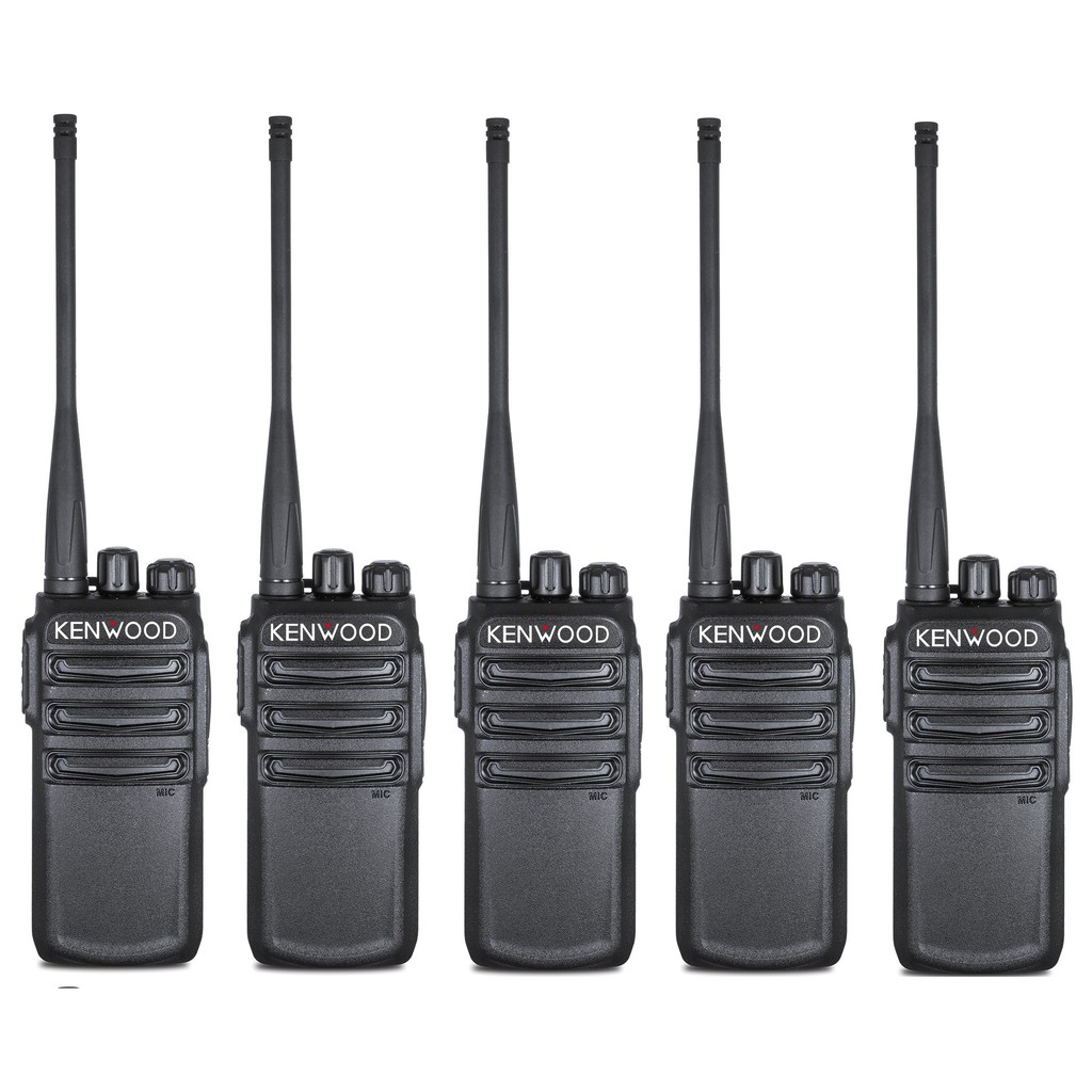 Bộ 5 Bộ đàm Kenwood TK3000S (Siêu bền, Loa chống từ tính, Pin dung lượng lớn, cự ly liên lạc xa)