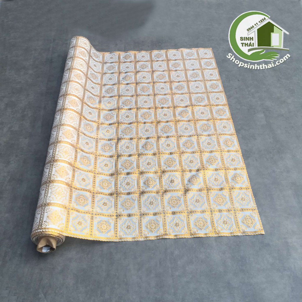 Khăn trải bàn ren hoa nhựa không thấm nước-