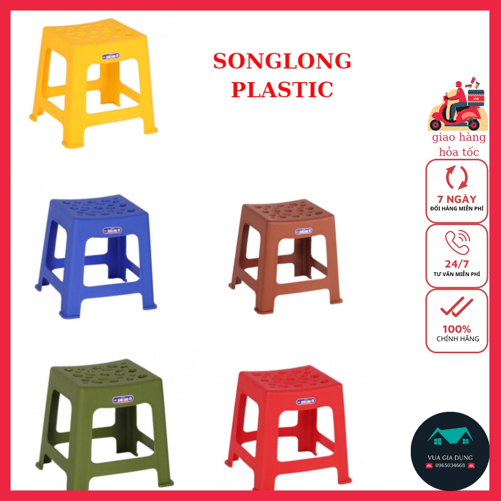 Ghế nhựa, ghế trà tranh nhựa cao cấp 2560 song long plastic