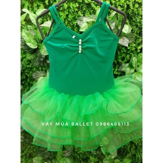 Váy múa ballet dây kép đan lưng (có sỉ từ 5c)