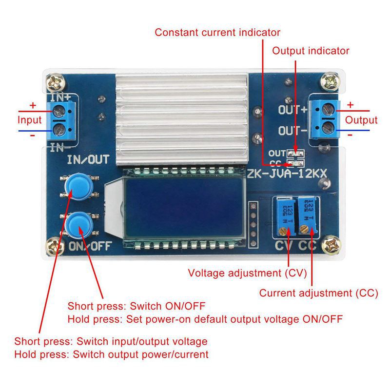 Mô Đun Hạ Áp Dc 0-32v 12a Lcd | BigBuy360 - bigbuy360.vn