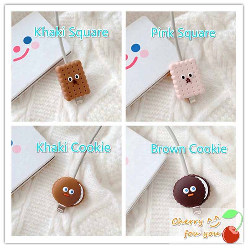 Phụ Kiện Bảo Vệ Đầu Dây Cáp Sạc Hình Nhân Vật Vô Diện Dễ Thương