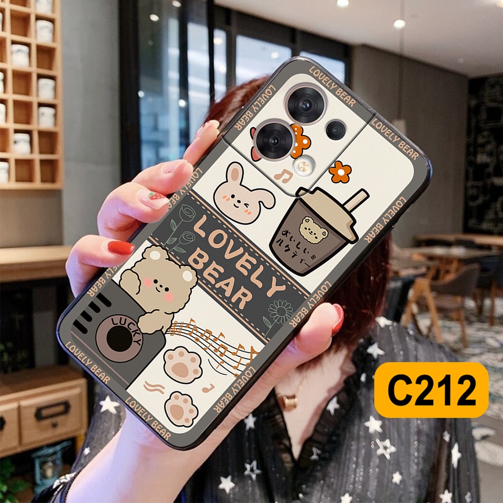 Ốp lưng Oppo Reno 8 4G / Reno 8Z 5G / Reno 8 5G in hình gấu bear dễ thương, bền đẹp