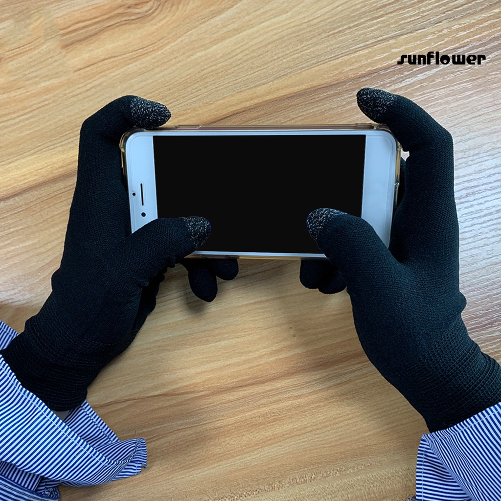 1 Đôi Găng Tay Giữ Ấm Chống Mồ Hôi Dành Cho Điện Thoại Chơi Game / YXPJ /