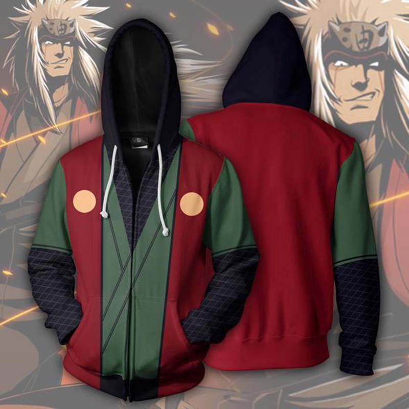 Áo Khoác Kéo Khoá In Hình Naruto Uchiha Itachi