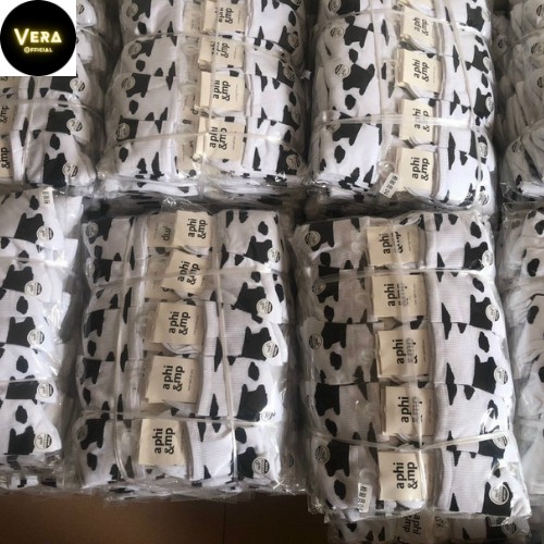 Tất bò sữa Mivino tất Hàn Quốc vớ cao cổ vintage nữ cực đẹp_QT03