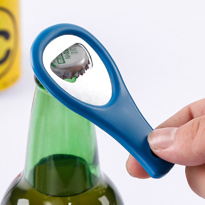 Dụng cụ khui nắp chai - Bật bia đa năng nhỏ gọn nhiều màu móc treo chìa khóa
