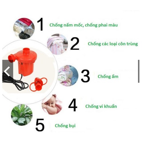 Máy bơm điện hút chân không- thổi bụi 2 chiều-bơm phao Wenbo