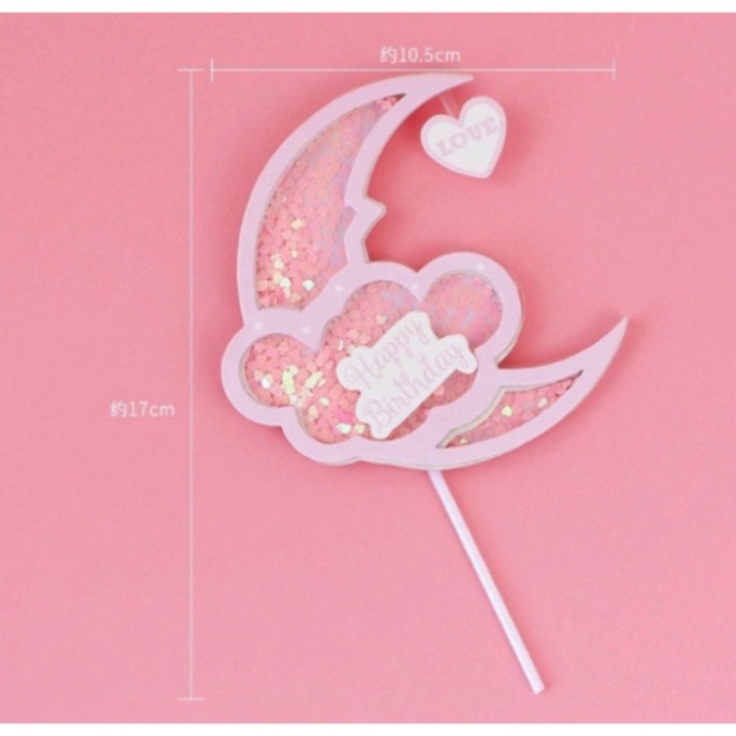 phụ kiện trang trí bán [FREESHIP❤️] que cắm mây trăng sao kim tuyến