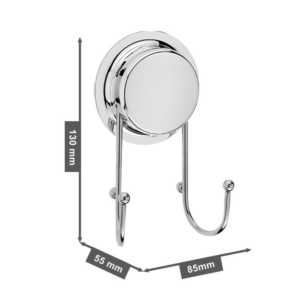 CONOPERY Giá Đỡ Treo Tường Bằng Thép Không Gỉ Hai Móc Hít Chân Không