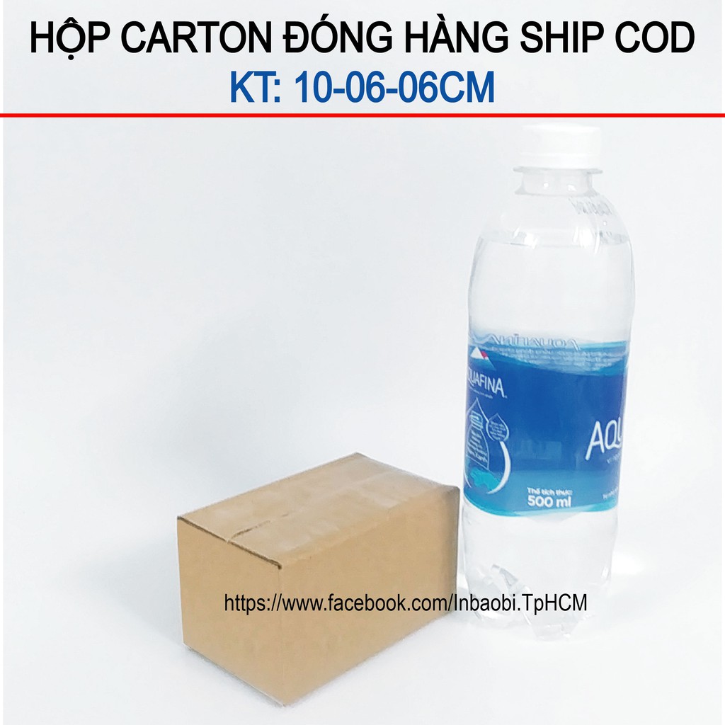 20 Hộp 10x6x6 cm, Hộp Carton 3 lớp đóng hàng chuẩn Ship COD (Green &amp; Blue Box, Thùng giấy - Hộp giấy giá rẻ)