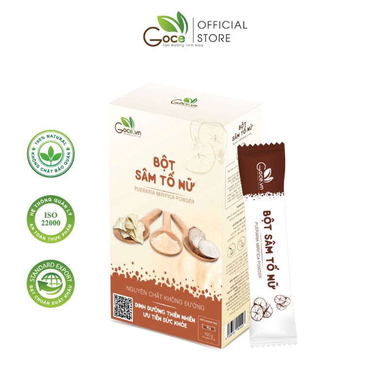BỘT SÂM TỐ NỮ NGUYÊN CHẤT HỘP 120G
