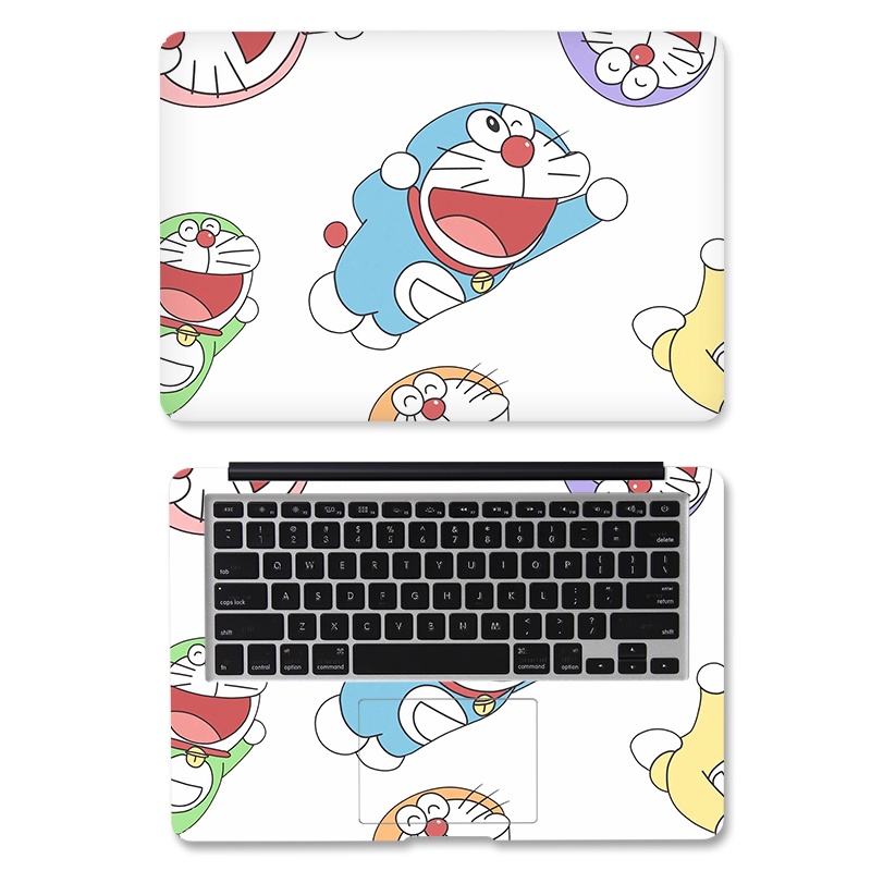 Nhãn dán hoạt hình Doraemon trang trí máy tính xách tay 11 / 12 / 13 / 14 / 15 / 17 Inch