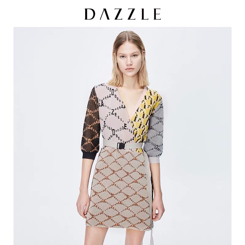 Đầm len hoạ tiết Dazzle