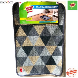 Thảm chùi chân scotch brite 3m họa tiết