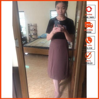 Chân Váy A Dài Xẻ Cá Tính 302