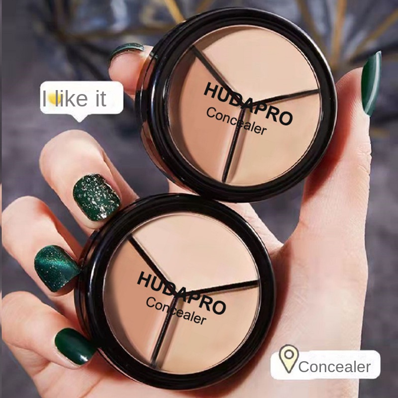 Kem Nền Che Khuyết Điểm Ba Màu Che Phủ Đốm Mụn Và Quầng Thâm Chống Thấm Nước